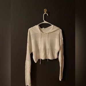 Garage cropped knit sweater